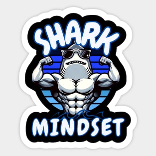 Shark Flexing Sticker